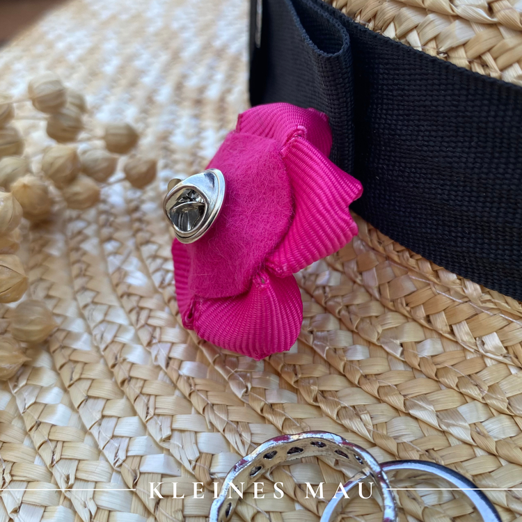 Blumen Ansteckpin "Deep Pink"