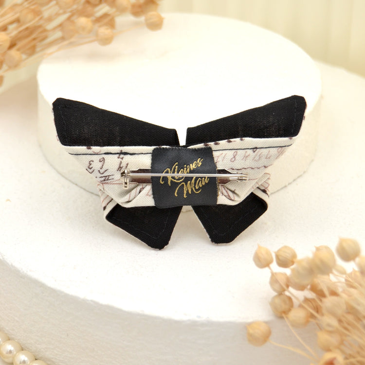 Schmetterling Brosche "Melody" Stoffbrosche mit hübscher Motte im Origami Stil