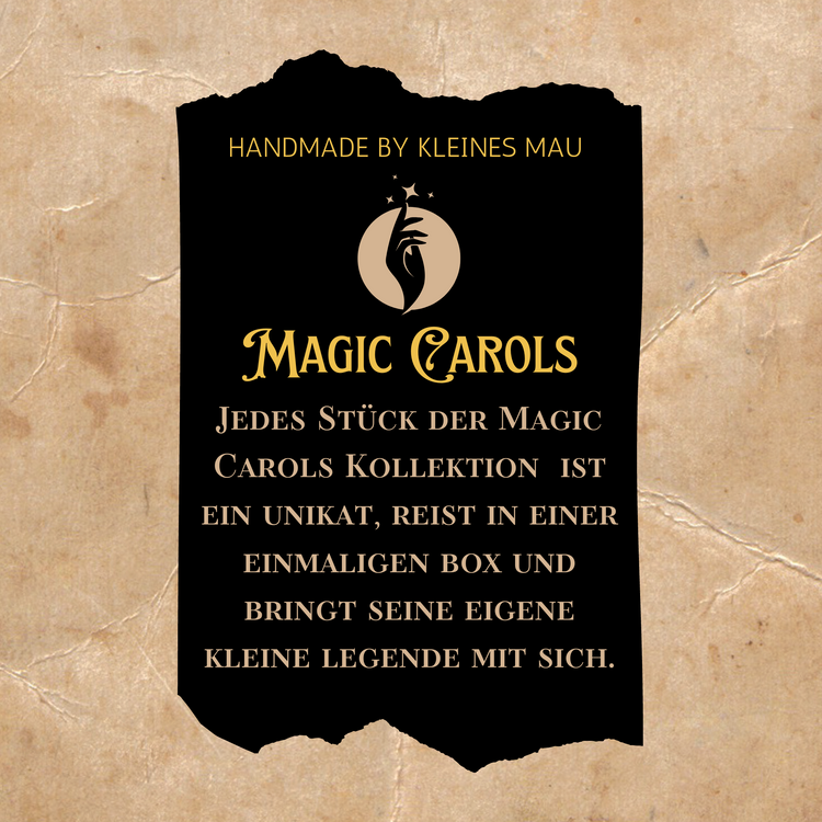 Perlen Brosche "Apple Carol" Perlenbestickte Brosche mit Fransen Dschungel Magic Carols Collection