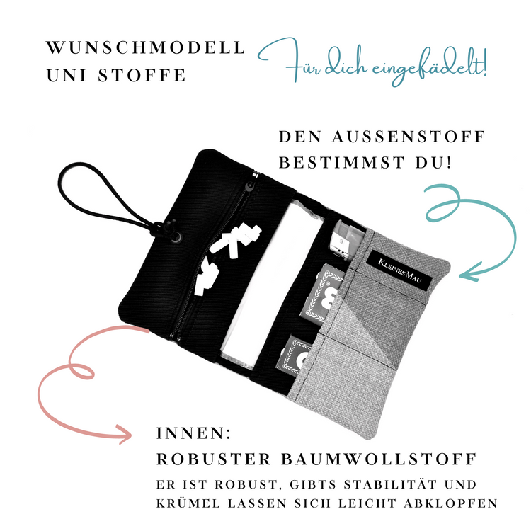 Dein Tabakbeutel Wunschmodell: Bunte Streifen