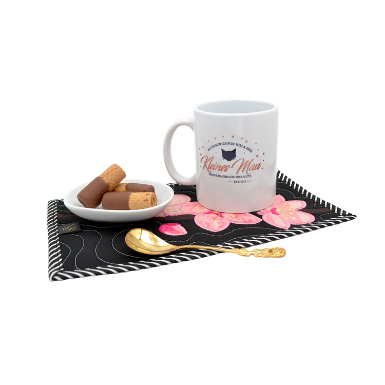 Großer Tassen Untersetzer Mug Rug "Cherry Blossom"