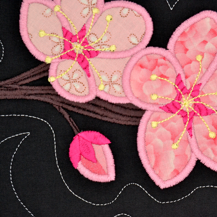 Großer Tassen Untersetzer Mug Rug "Cherry Blossom"