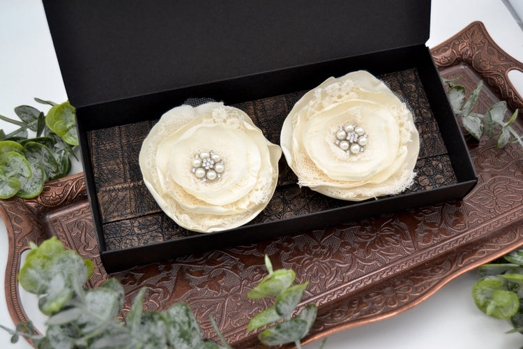 Haarclips 2er Set "Ivory"