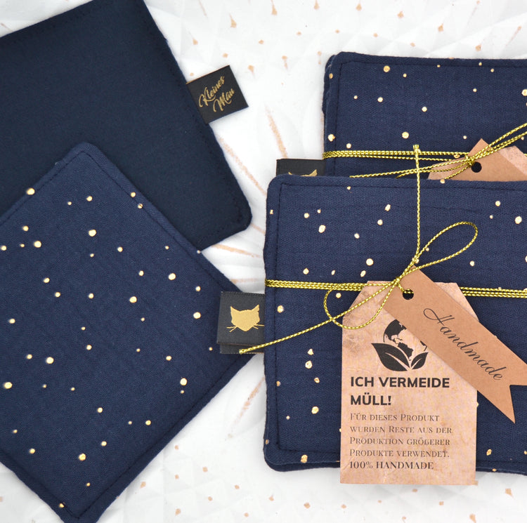 Untersetzer 4er Set Blau & Gold