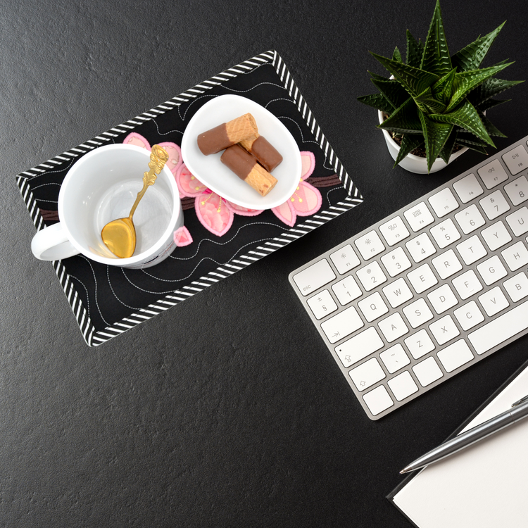 Großer Tassen Untersetzer Mug Rug "Cherry Blossom"