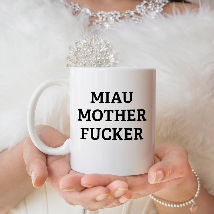 Tasse "MIAU" Kaffebecher mit Statement