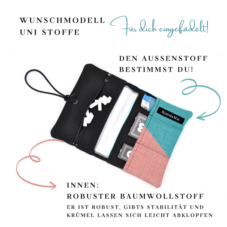 Dein Tabakbeutel Wunschmodell auf Bestellung: UNI / Einfarbig