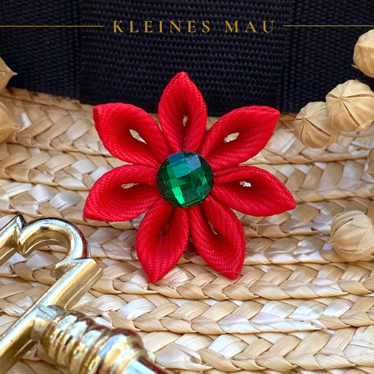 Mini Brosche "Christmas Red"