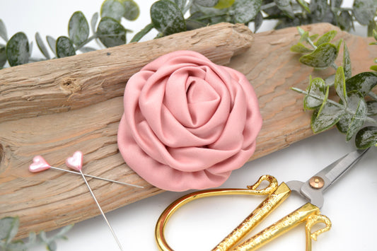 Blumenhaarclip Rosa
