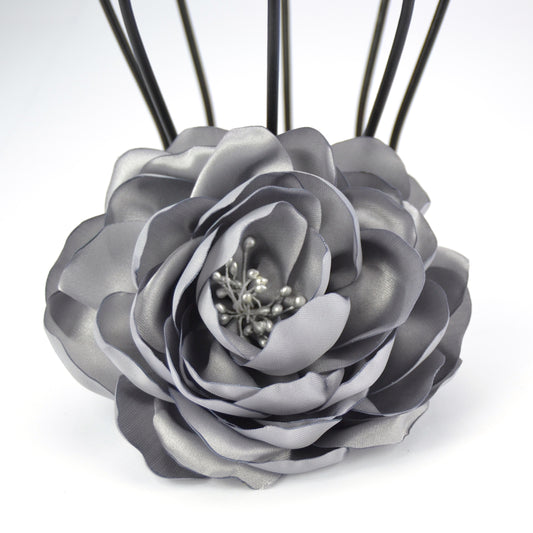 Haarclip mit großer Blüte Handmade von Kleines Mau