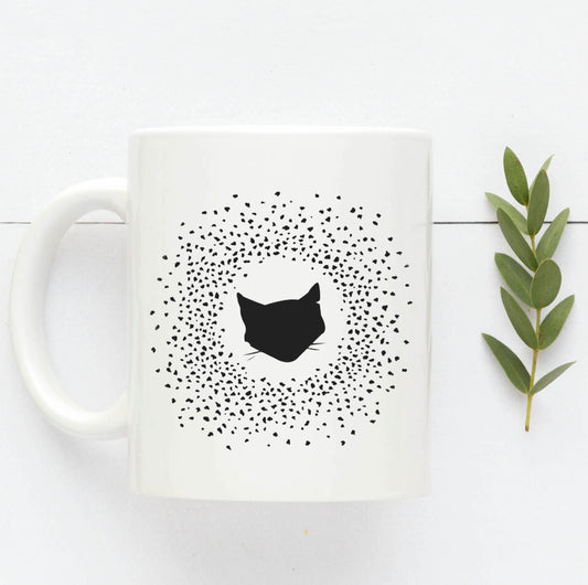 Tasse "Signature Cat" Kaffebecher mit schwarzem Katzenköpfchen